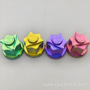 Precision Titanium Alloy Closed Nut Motorcycle Modification